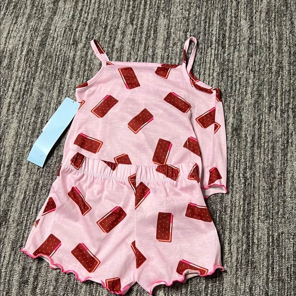 Cst & Jack - Ice Cream Sandwich Print Kids Pajamas Size XS (4/5)